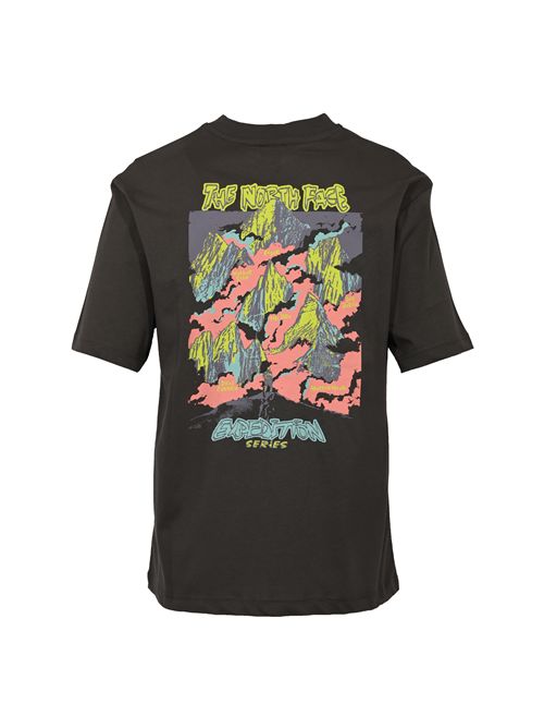 T-shirt oversize Expedition Celebration in cotone Antracite The North Face | NF0A8E3CRHI1